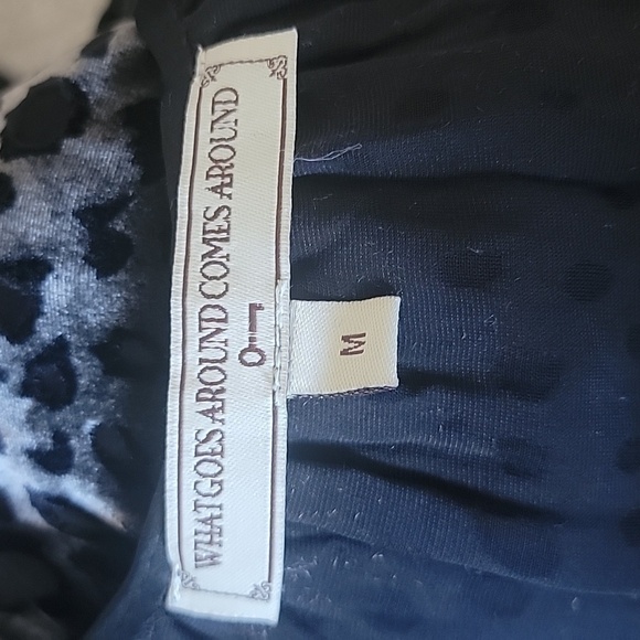 What Goes Around Comes Around Women's Silk Blend Cheetah Print Tunic Size M - Picture 5 of 8